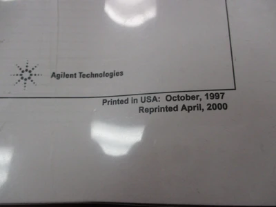 USED AGILENT TECHNOLOGIES Does Not Apply