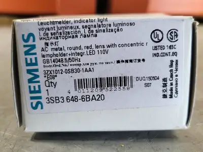New | in-Stock SIEMENS 3SB3 648-6BA20 Lighting British Columbia CA | Lenmark #249636