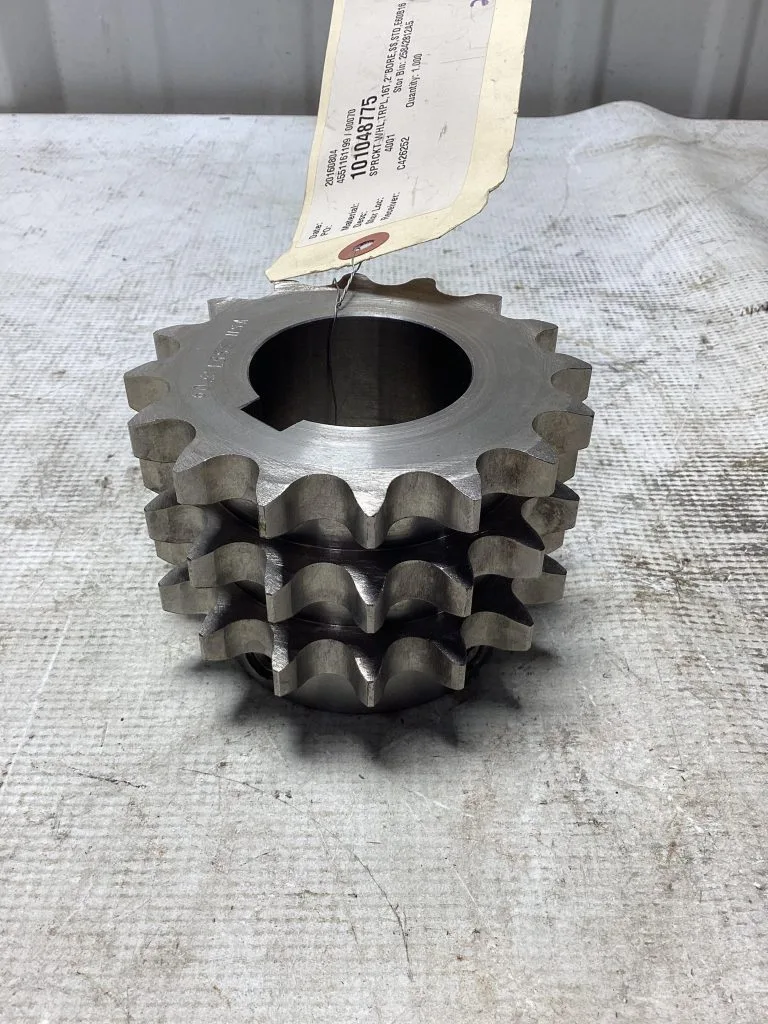 Stainless Steel 4 1/4” Triple Sprocket Wheel With 2″ Bore