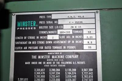 USED MINSTER 4
