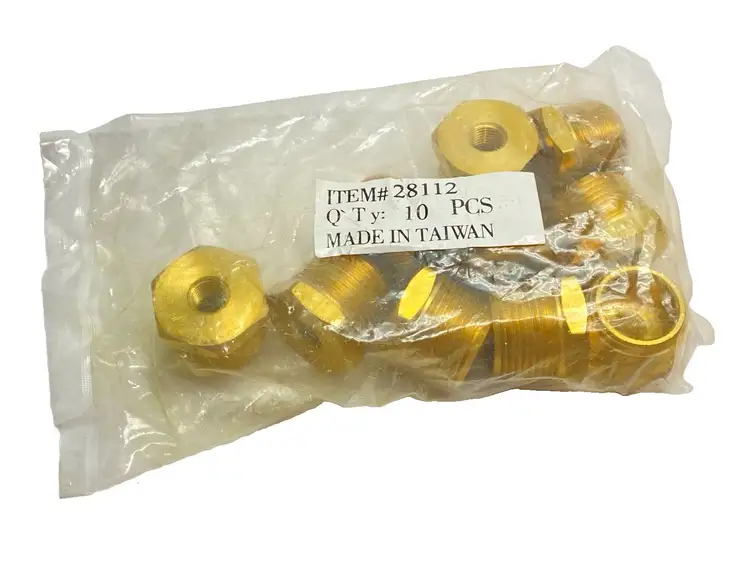 New | in-Stock Midland Industries Hex Bushing 1" Male NPTF x 1/4" Female NPTF LOT OF 10 Parts (Hydraulics and Pneumatics) Michigan US | Maverick Industrial Sales #1391071