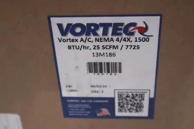 VORTEC 7725 Vortex Enclosure Cooler,1500 BtuH 13M186 NEW IN BOX STOCK GF-237