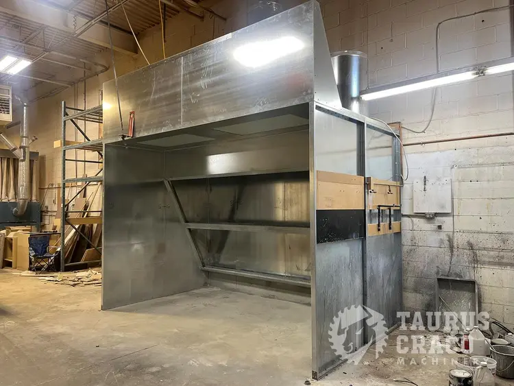 Used 2023 CUSTOM OPEN‑FACE SPRAY BOOTH 8' X 12' Paint Booths Ontario CA | Taurus Craco Machinery Inc #911440