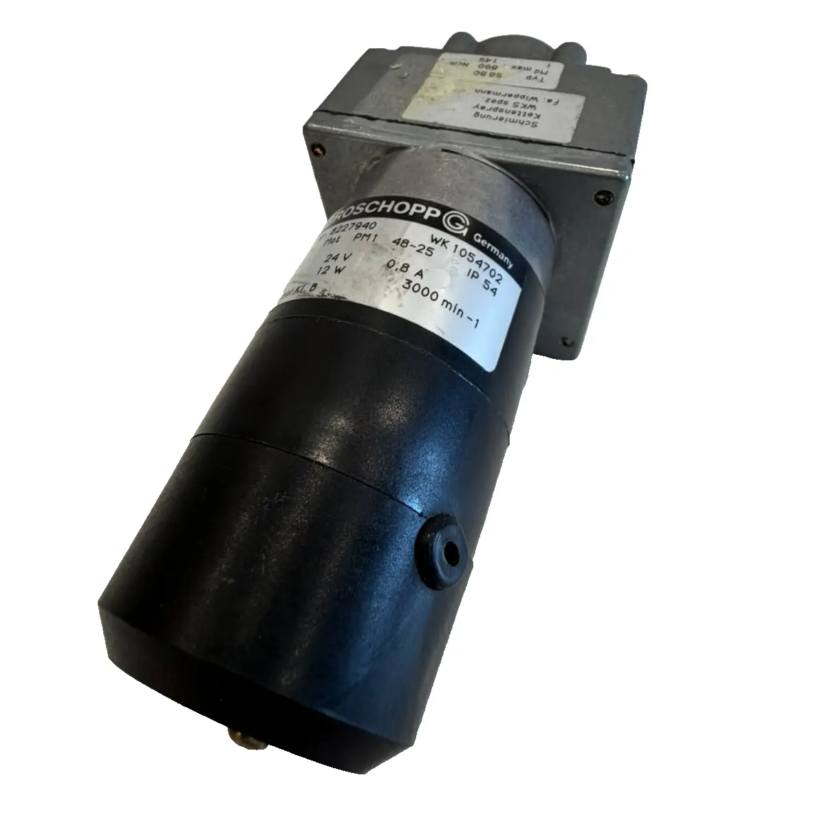 NEW GROSCHOPP WK1054702 GEAR MOTOR 24V 12W