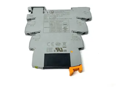 USED PHOENIX CONTACT PLUG-IN SOCKET BASE 2966015 W/ 2966595 RELAY