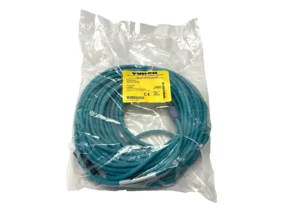 New | in-Stock Turck Double Ended Industrial Ethernet Cable M12 RJ45 U-33999 Cable & Wire Michigan US | Maverick Industrial Sales #1391104