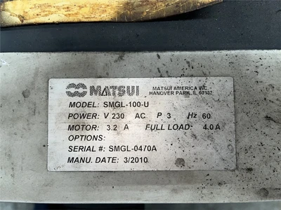 USED MATSUI SMGL-100U