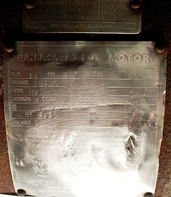 De Laval 500 series separator motor.