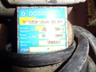 42 LPH Doseubo Metring Pump  Type B 125N