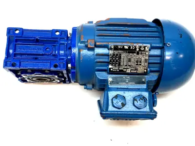 New | in-Stock WEG Motor 0.75kW 230/460V i=20 w/Lenze Worm Gearmotor GSN05-1NHAR Gearmotors Michigan US | Maverick Industrial Sales #1394321