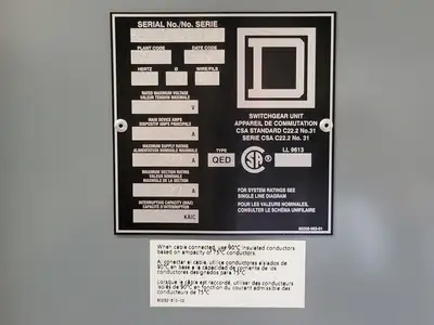 USED 2019 SQUARE D QED