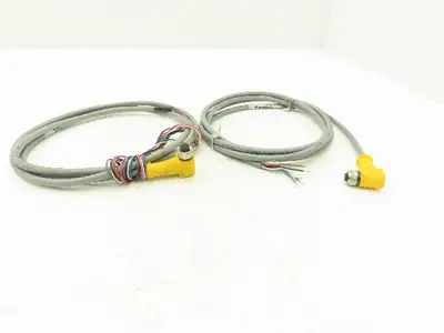 Turck WKS 6T-2 Cable Cord Wire 8-Pin 6' Long Lot of 2