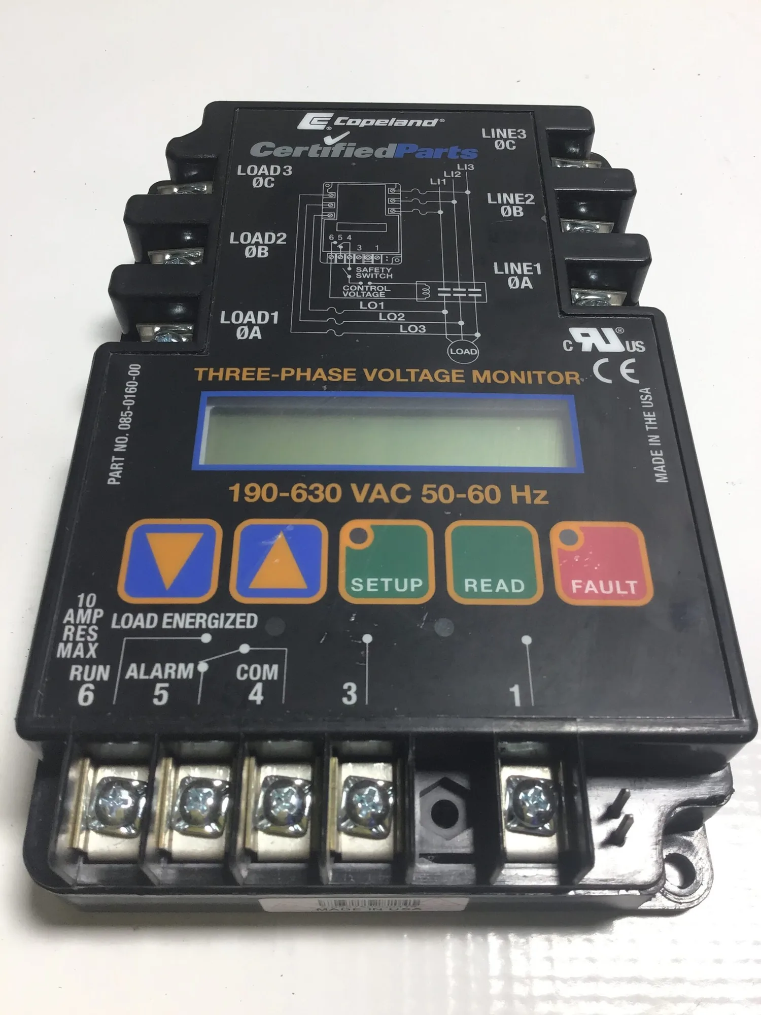 Copeland 085-0160-00 Three Phase Voltage Monitor