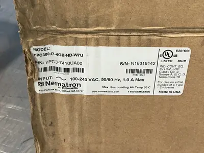 Used NEMATRON NPC37410UA00 / NPC300I74GBHDW7U Automation Control (HMI) Ohio US | HGR 24 #1321550