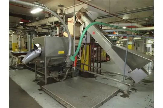 SLI FC82-55 hopper conveyor, Stainless, 8'L x 9'H
