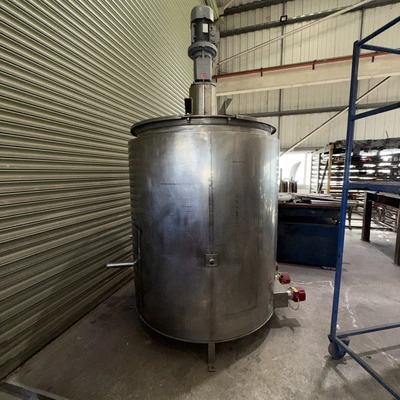 1,000L S/S Electrically Heated Jacketed Scraped Anchor Mixer