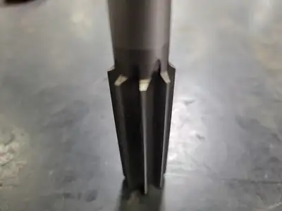 0.635in. x 10in. Chucking Reamer, Str. Shank, Str. Flute