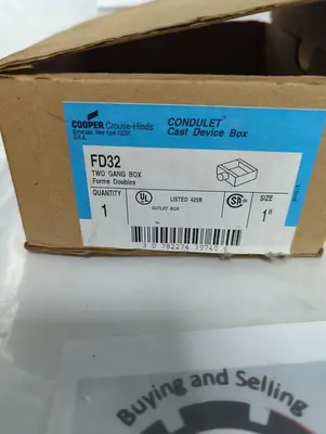 New | in-Stock CROUSE-HINDS FD32 Miscellaneous Equipment (Electrical & Power) Ohio US | Surplus Asset Holdings #1364009