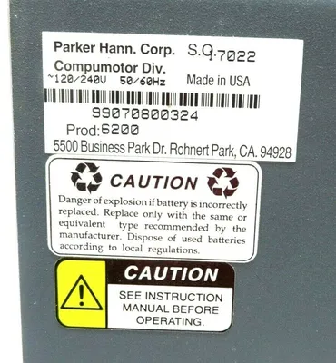 NEW PARKER 6200 2 AXIS INDEXER 120/240V 50/60HZ