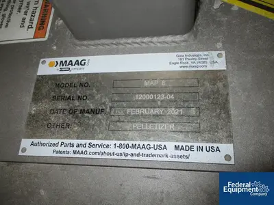 Used Coperion 45 MM Coperion / Maag / Gala Underwater Pelletizing Line Plastic Production Lines Wisconsin US | Federal Equipment Company #1338443
