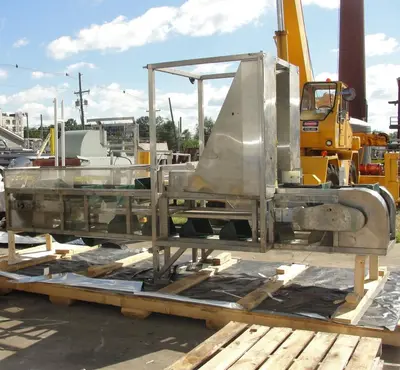 SPC6529  Conveyor New England Machinery bucket elevator Stainless Steel, 18 x 10
