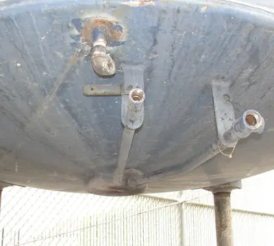 SPC6728  Tank 1110 gallon vertical tank, 304 SS, dish