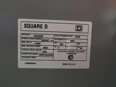 USED 2002 SQUARE D MG44D