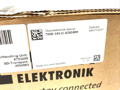 7000-18141-6281000 | Murr Elektronik  MSUD Valve Plug A-18mm w/Cable PUR 5x0.75 10m - New