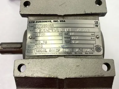 New | in-Stock SEW-EURODRIVE Motor .75HP w/ S37DT80K4 Gearmotor 1700/59RPM SHELFWARE Gearmotors Michigan US | Maverick Industrial Sales #1389583