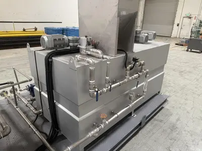 NEW NWI JX302 VOLUTE PRESS SLUDGE DEWATERING SYSTEM W/  POLYMER  DOSING UNIT MFG 26