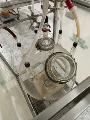 USED CHEMGLASS 72 LITER REACTOR FLASK