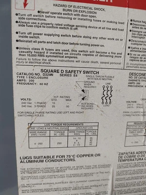 Used Square D D324N Disconnects Kentucky US | Edwards Industrial Repair #1262912