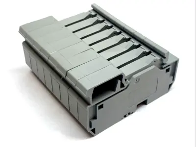 USED WAGO DIN RAIL TERMINAL BLOCK 2-CONDUCTOR 10MM² 57A