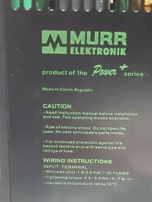 Used MURR 857725 Miscellaneous Equipment (Electrical & Power) Ohio US | Surplus Asset Holdings #1290370