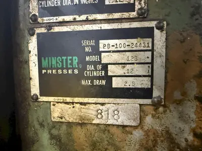 USED 1980 MINSTER P2-100-42