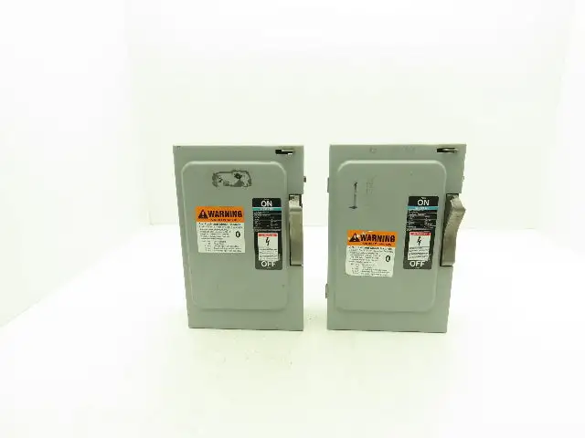 Siemens F351 ITE Enclosed Disconnect Switch Vacu-break 600VAC 30A 3Ph Lot of 2