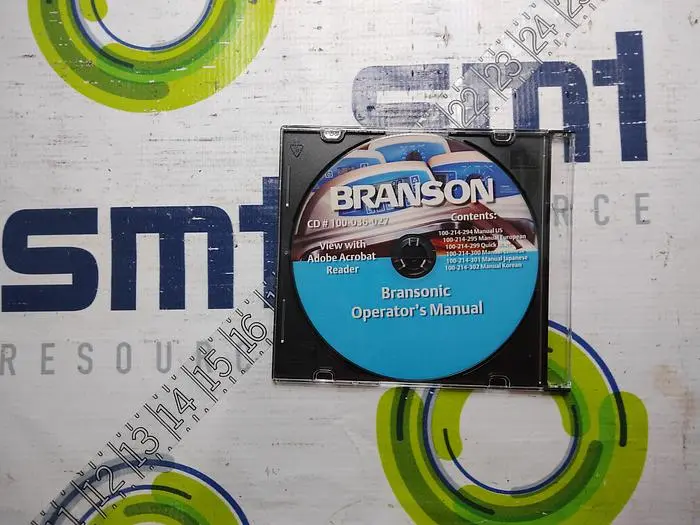 Used BRANSON 100-036-027 Software Florida US | SMT Resource #495248