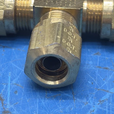 (7) Brass Tee Fittings 3/8 OD NNB Fast 🇺🇸 Shipping + Warranty