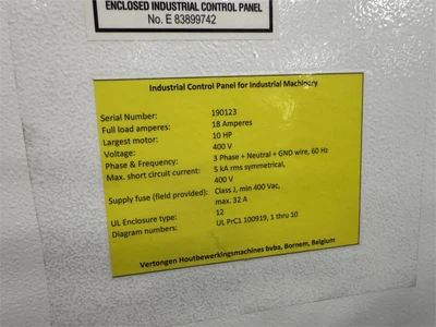Used 2023 VERTONGEN "PROFIL K" Woodworking Moulders Texas US | MachineryMax #1488433