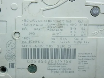 NEW ALLEN BRADLEY 1489M2C010