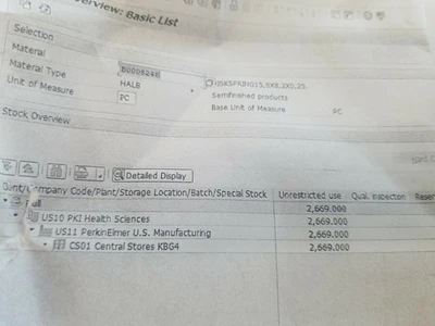NEW PerkinElmer B0008248