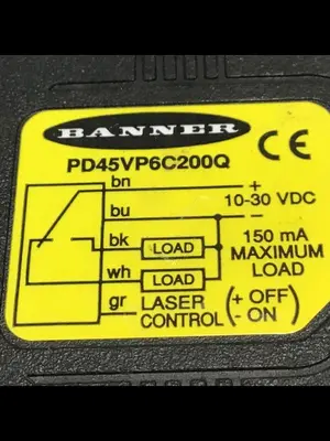 USED BANNER ENGINEERING PD45VP6C200Q