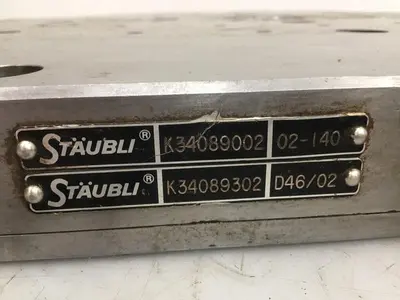 Used STAUBLI K34089002 K34089302 Injection Molding Parts | Ideal Machinery #663284