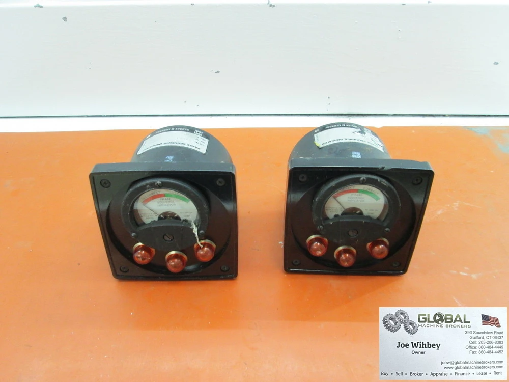 Square D Company Phase Sequence Indicator Cat No. EAPIJ Max Volt 120