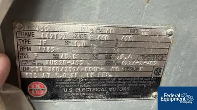 USED MTI 1500 Liter MTI Mischtechnik High Intensity Mixer, 450 HP, Model M1500S