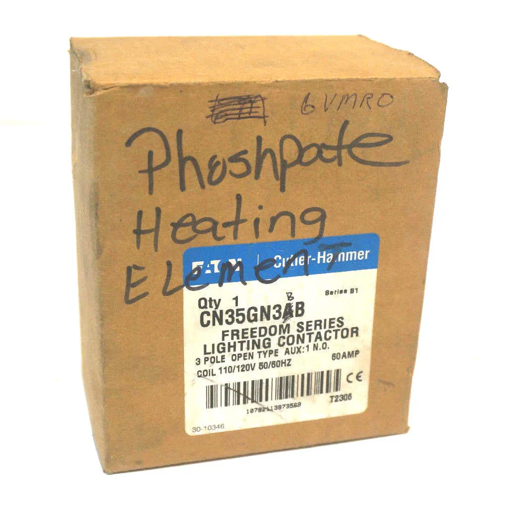 NEW EATON CUTLER HAMMER CN35GN3BB LIGHTING CONTACTOR 3 POLE SER.B1