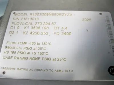USED Micro Motion R100 S209N6B2EZYZX