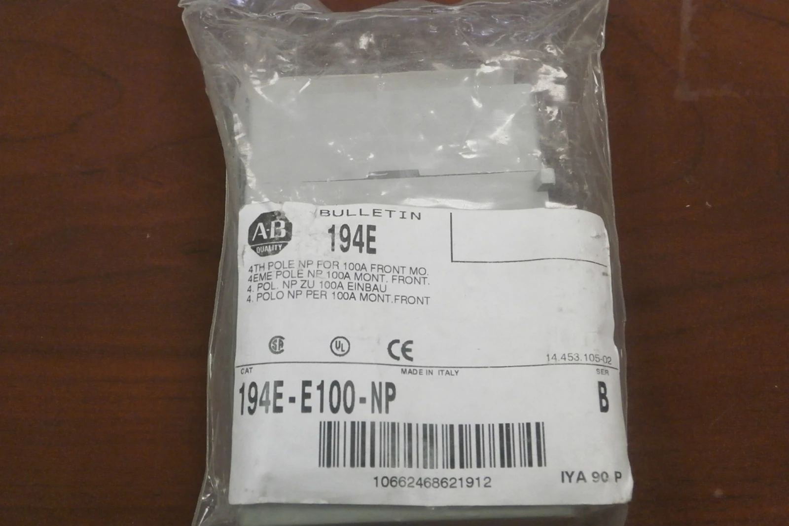 NEW Allen-Bradley 194E-E100-NP