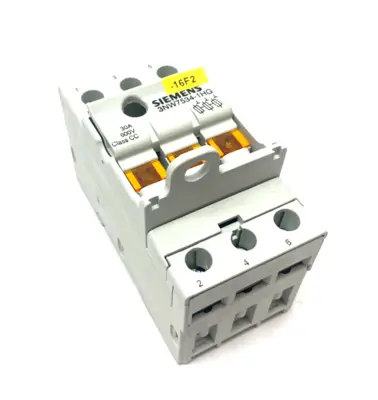 USED SIEMENS 3-POLE FUSE HOLDER CLASS CC 600V 30A