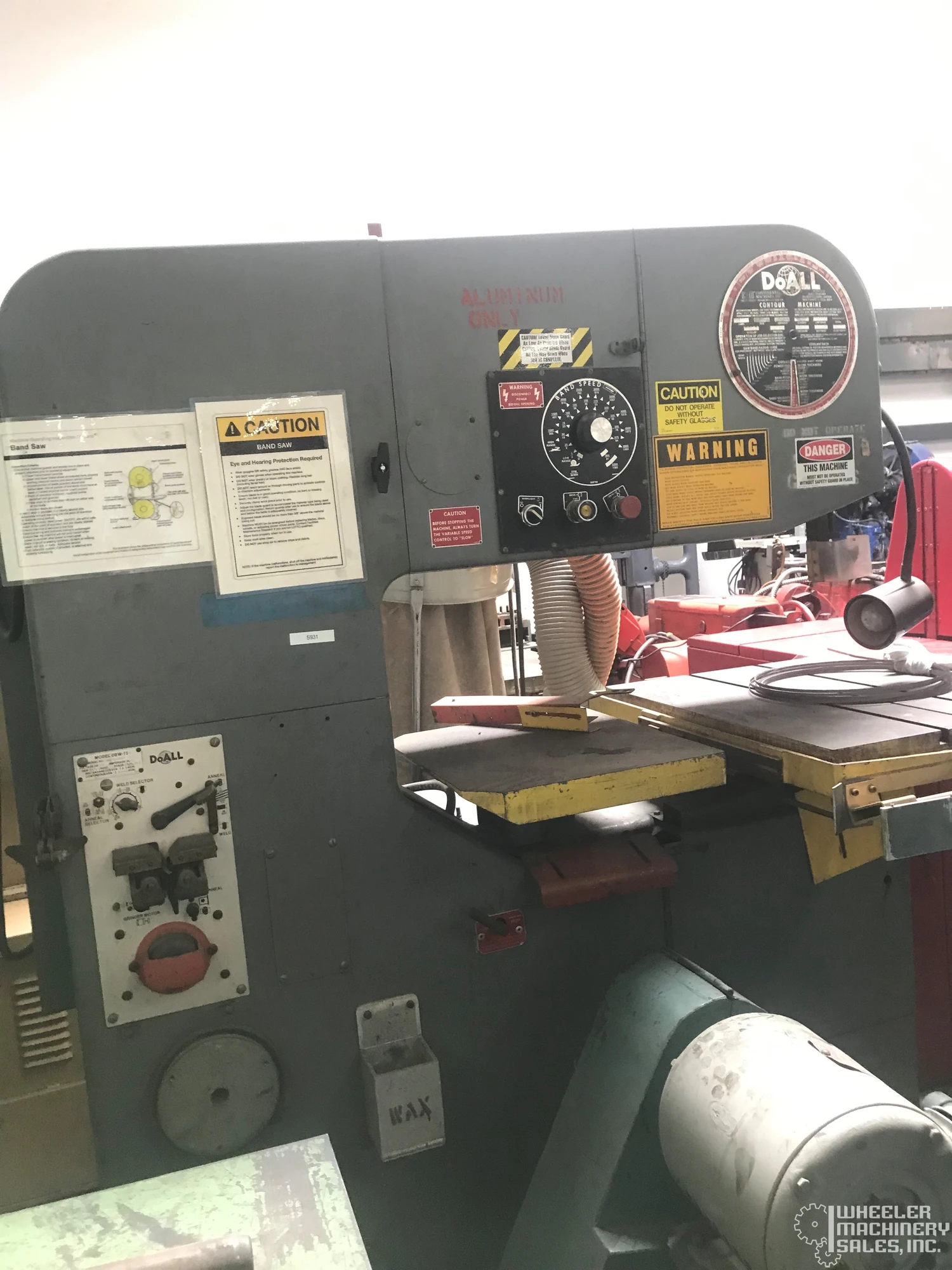 DoAll 3613-20 Vertical Bandsaw 36" #5931 #1
